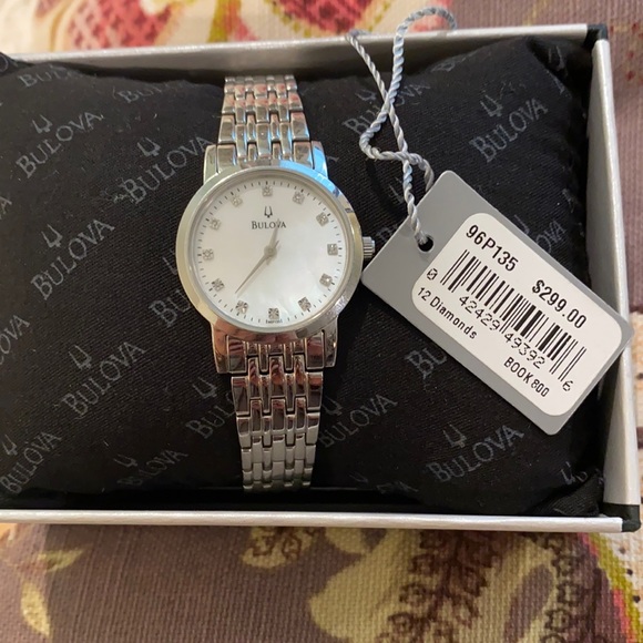 Bulova 12 Diamonds Women’s Stainless Steel Watch main image 4